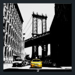 New York City Nyc Yellow Taxi Brooklyn Bridge Poster<br><div class="desc">New York City Nyc Yellow Taxi Brooklyn Bridge Pop</div>