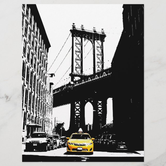 New York City Nyc Yellow Taxi Pop Art (Vorderseite)