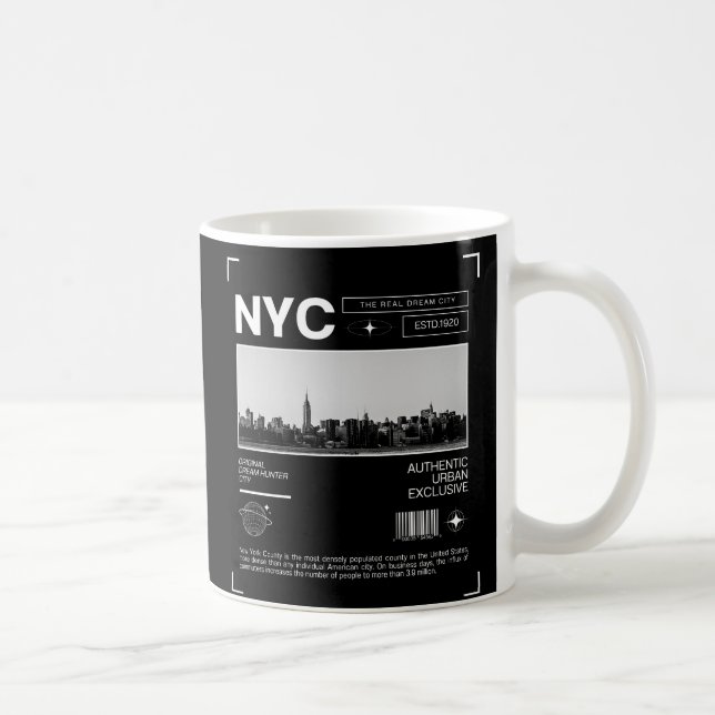New York City of Dreams, Iconic Skyline Kaffeetasse (Rechts)