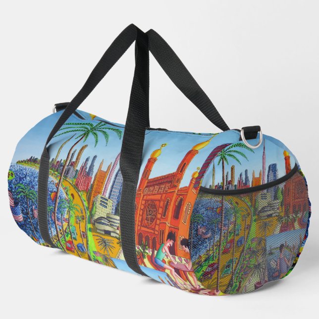 New York City Painting Duffle Bag (Rechte Ecke)