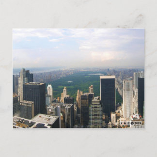 New York City Panoramic Skyline Postcard Postkarte