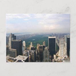 New York City Panoramic Skyline Postcard Postkarte