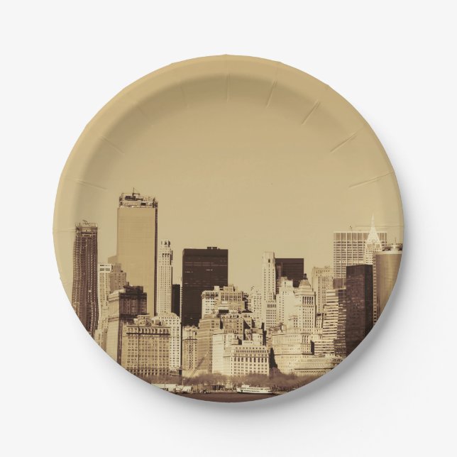 New York City Pappteller (Vorderseite)