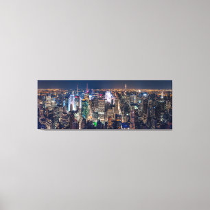 NEW YORK CITY PER NACHT LEINWANDDRUCK