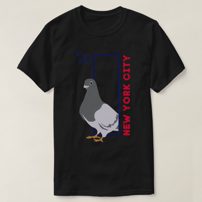New York City Pigeon T-Shirt (Design vorne)