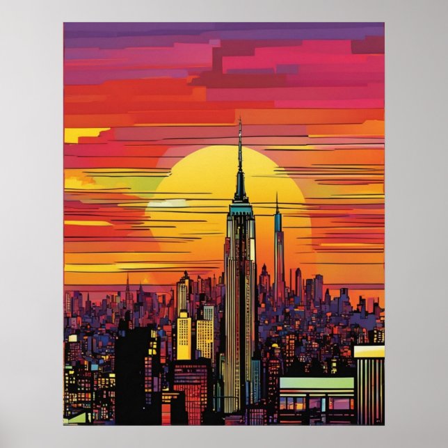 New York City (pop art) Poster (Vorne)