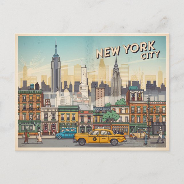 New York City Postcard Postkarte (Vorderseite)