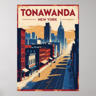 New York City Poster, nyc skyline art, manhattan w Poster