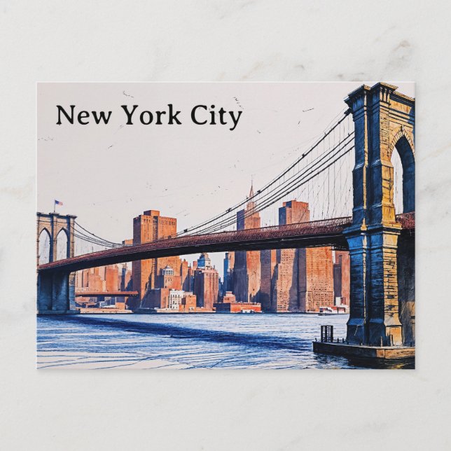 New York City Postkarte (Vorderseite)