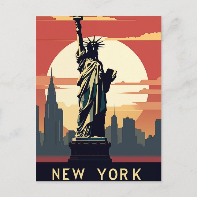 New York City Postkarte (Vorderseite)