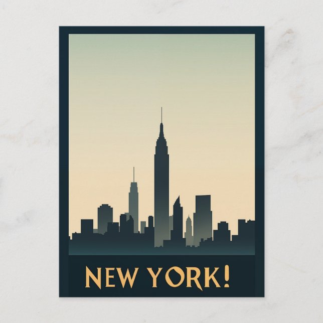 New York City Postkarte (Vorderseite)