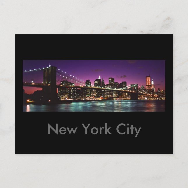 New York City Postkarte (Vorderseite)