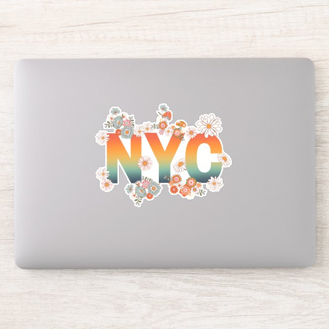 New York City Power Blume Sticker (Computer)