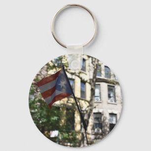 New York City Puerto Rico Flag Upper West Side NY Schlüsselanhänger
