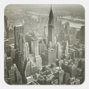 New York City Quadratischer Aufkleber