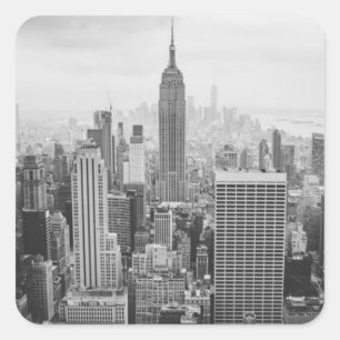 New York City Quadratischer Aufkleber