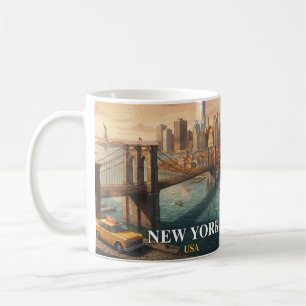 New York City Reise Brooklyn Bridge  Kaffeetasse