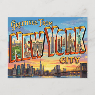 New York City Reise-Postkarten Postkarte