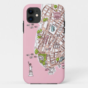 New York City Reisekarte Fall Case-Mate iPhone Hülle