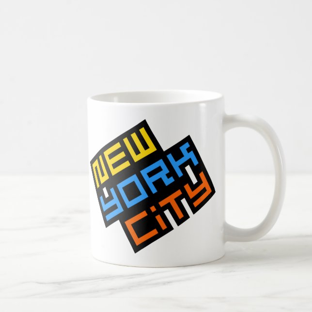 New York City Retro Logo-Tasse Kaffeetasse (Rechts)