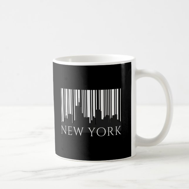 New York City Retro Skyline Graphic - Urban Street Kaffeetasse (Rechts)