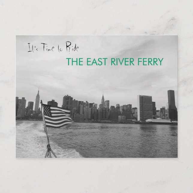 New York City - Ride the East River Postkarte (Vorderseite)