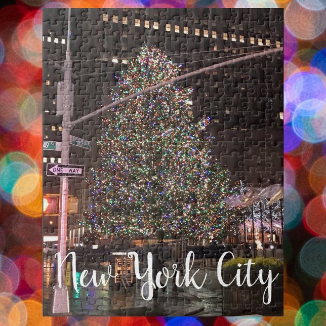 New York City Rockefeller Center Weihnachtsbaum Puzzle (NYC Christmas tree)