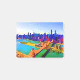 New York City Roosevelt Island Skyline Post-it Klebezettel