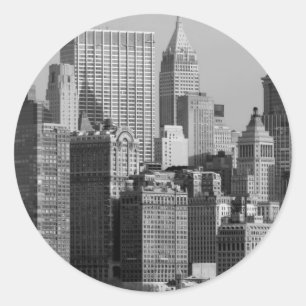 New York City Runder Aufkleber