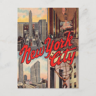 New York City Sehenswürdigkeiten Postkarte