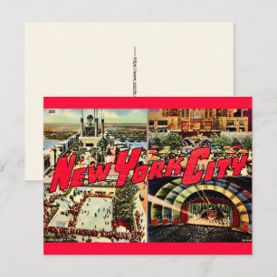 New York City Sehenswürdigkeiten Postkarte