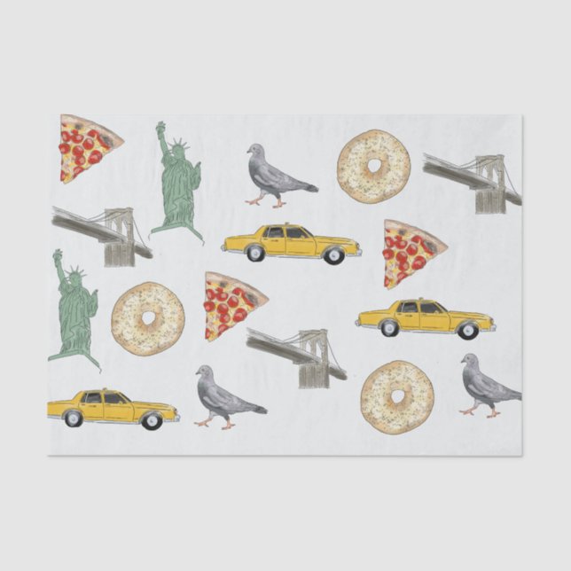 New York City Seidenpapier (Vorderseite)