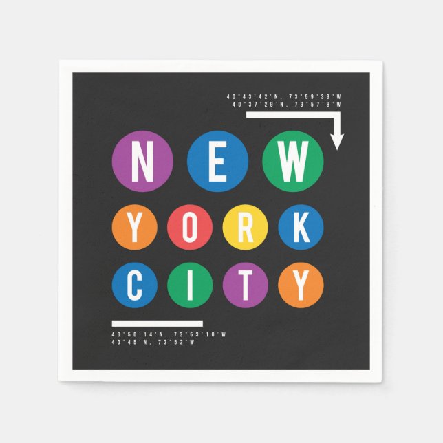 New York City Serviette (Vorderseite)