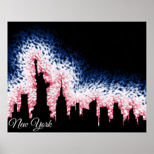 New York City Silhouette Poster