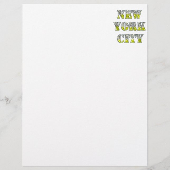 New York City Silver Gold Glitzer (Vorderseite)