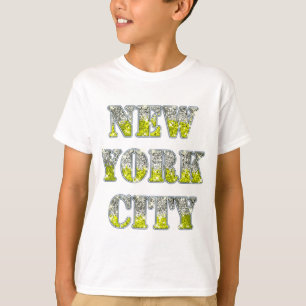 New York City Silver Gold Glitzer T-Shirt