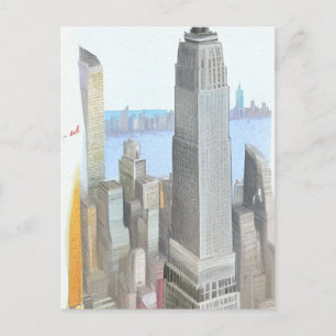 New York City Sketch Art Card Postkarte