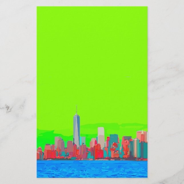 New York City Sky Line Briefpapier (Vorderseite)