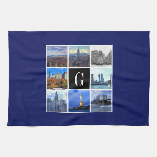 New York City Skyline 8 Image Foto Collage Handtuch