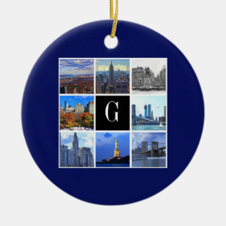 New York City Skyline 8 Image Foto Collage Keramikornament