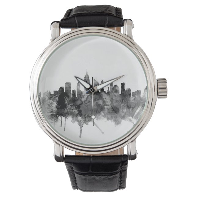 New York City Skyline Armbanduhr (Vorderseite)