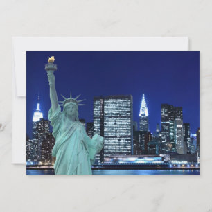 New York City Skyline bei Night Lights, Midtown Ma