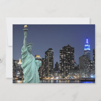 New York City Skyline bei Night Lights, Midtown Ma
