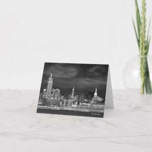 New York City Skyline Blank Card Feiertagskarte