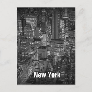 New York City Skyline Buildings Postkarte