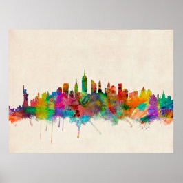 New York City Skyline City City Poster