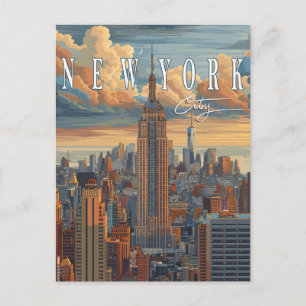New York City Skyline - Eine Postkarte zum Gedenke