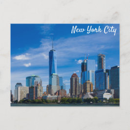 New York City Skyline Foto Postkarte