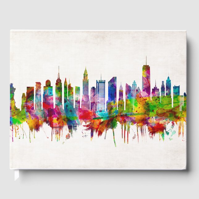 New York City Skyline Gästebuch (Vorderseite)