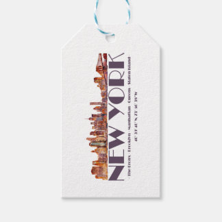 New York City Skyline. Gründungsmitglieder und Koo Geschenkanhänger
